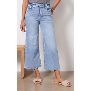 Good American Good Waist Palazzo Crop Jean 8/29